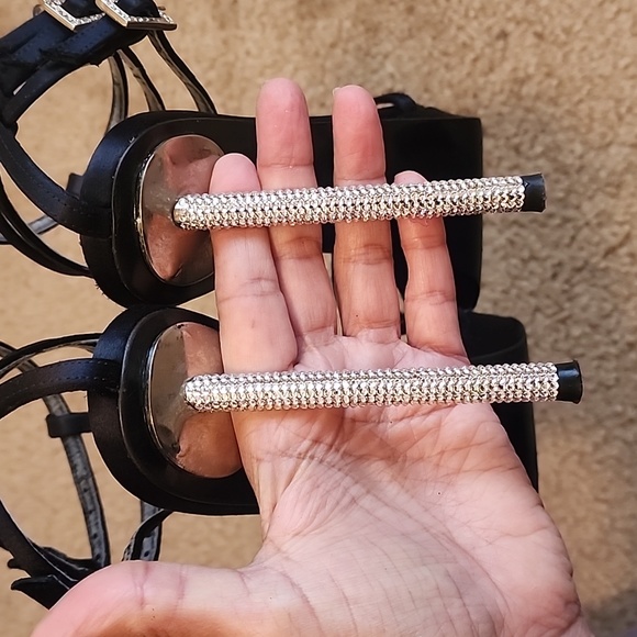 Stuart Weitzman Satin Crystal Embellishments Heels - Picture 6 of 15